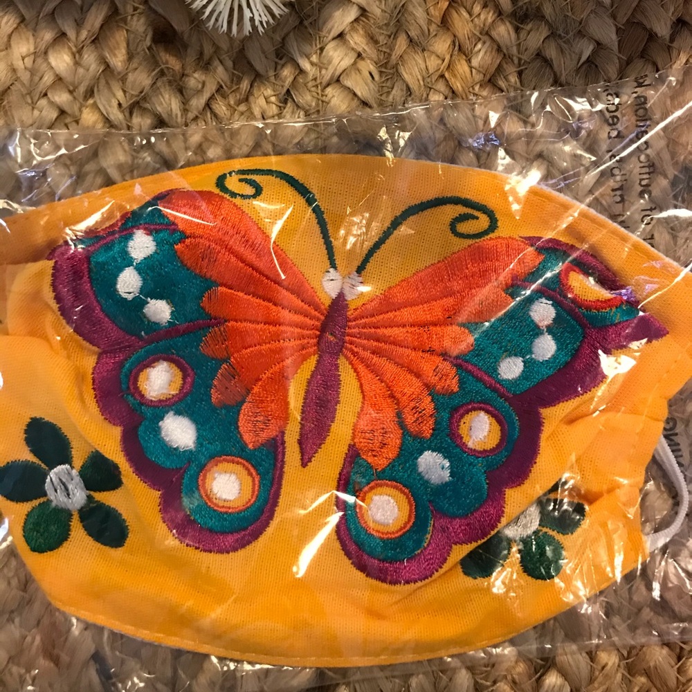 Mexican embroidered face mask